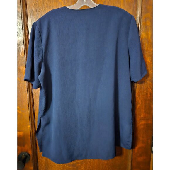 Image Blouse Navy Women's - Picture 2 of 3